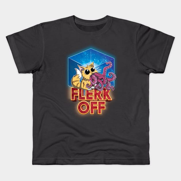 Flerk Off - Goose Kids T-Shirt by TreemanMorse